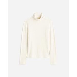 Madewell Off White Ribbed Texture Long Sleeve Turtleneck Top Size Small‎